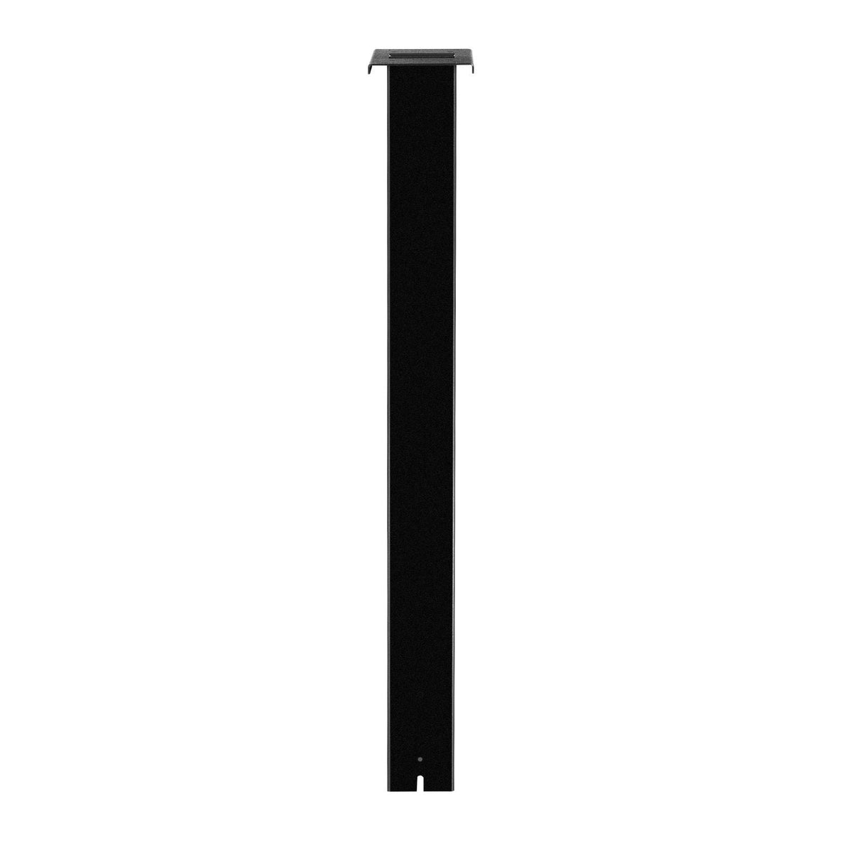 Mailbox Post, 43 x 4 x 4 Inches, Steel In-Ground Mounting Mail Box Stand with Universal Plate Bracket, Heavy Duty Metal Post Sleeve Kit for Outside Curbside Residential Use, Powder Coated Black