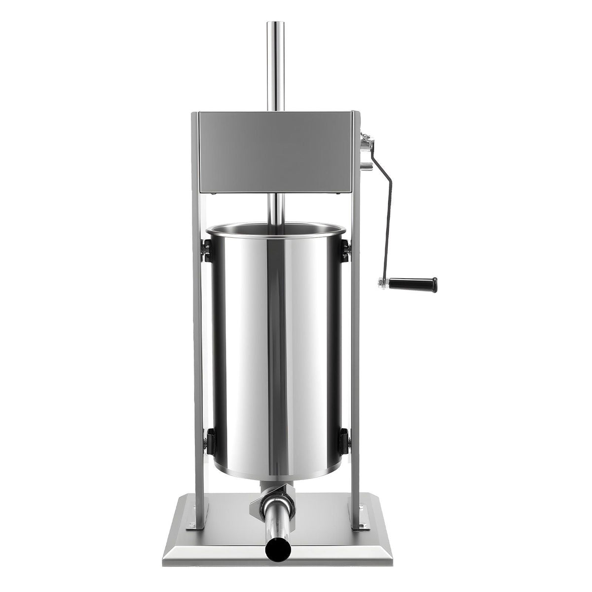 Manual Sausage Stuffer, 33 LBS / 15 L Vertical Meat Stuffer, Heavy Duty Sausage Casing Meat Stuffing Machine, Dual-Speed Stainless Steel Filler with 5 Filling Tubes, for Commercial and Home Use