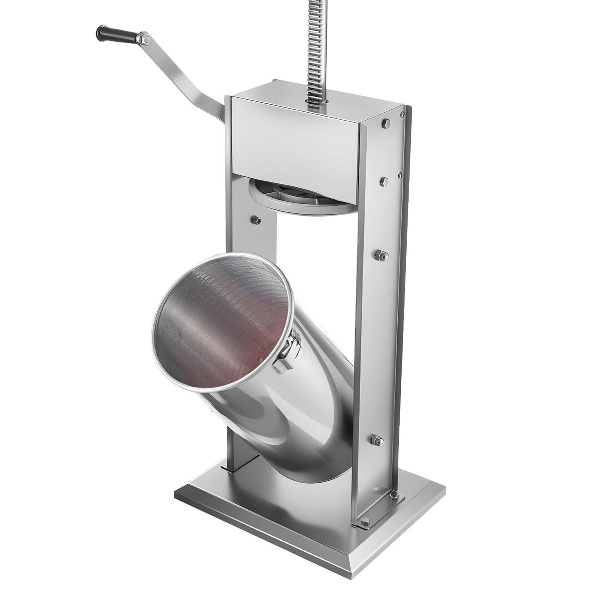 Manual Sausage Stuffer, 33 LBS / 15 L Vertical Meat Stuffer, Heavy Duty Sausage Casing Meat Stuffing Machine, Dual-Speed Stainless Steel Filler with 5 Filling Tubes, for Commercial and Home Use