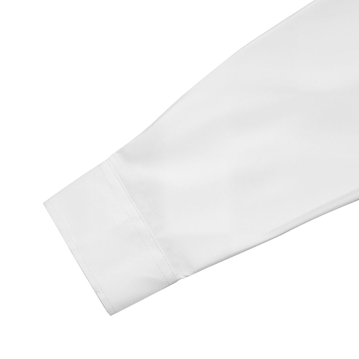 Men's Button Up Shirt, Mens Long Sleeve Wrinkle-free Button Down Dress Shirts, Slim Fit Soft Stretch Fabric for Business Casual or Formal, Work, Wedding, Dinner, White, L Size