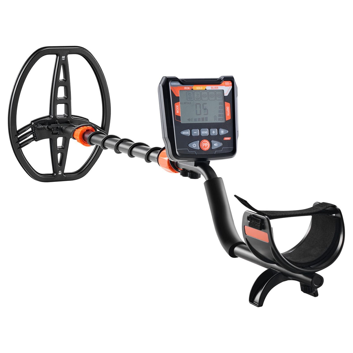 Metal Detector for Adults, 10", Professional High Accuracy Gold Detector, IP68 Waterproof Search Coil with Display, Headphones, 5 Modes, Adjustable Length, for Detecting Gold Treasure Hunting