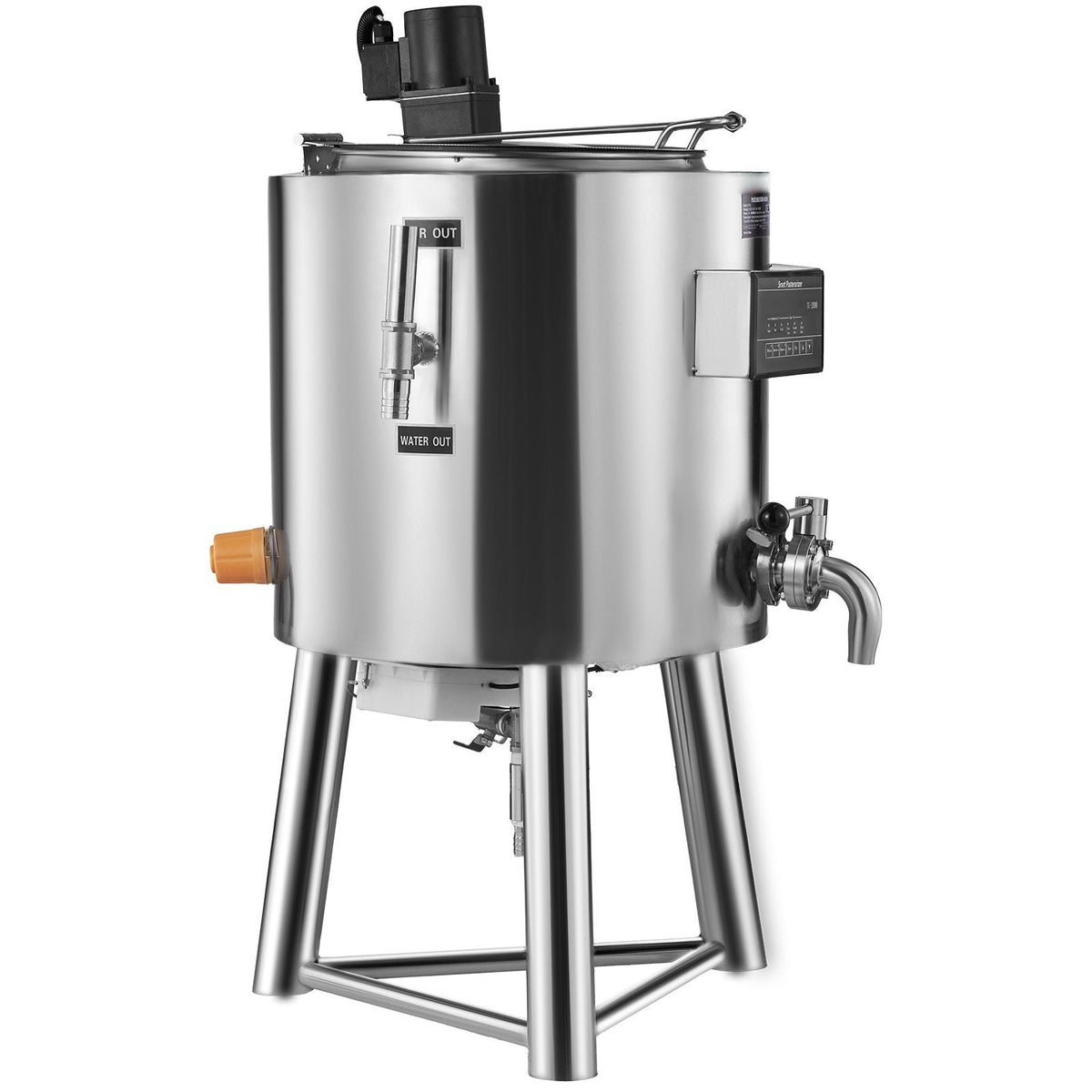 Milk Pasteurizer 30L, Commercial Milk Pasteurization Machine, Food Grade 304 Stainless Steel, Professional Pasteurization with Time and Temperature Control, for Milk Juice Yogurt Sterilization