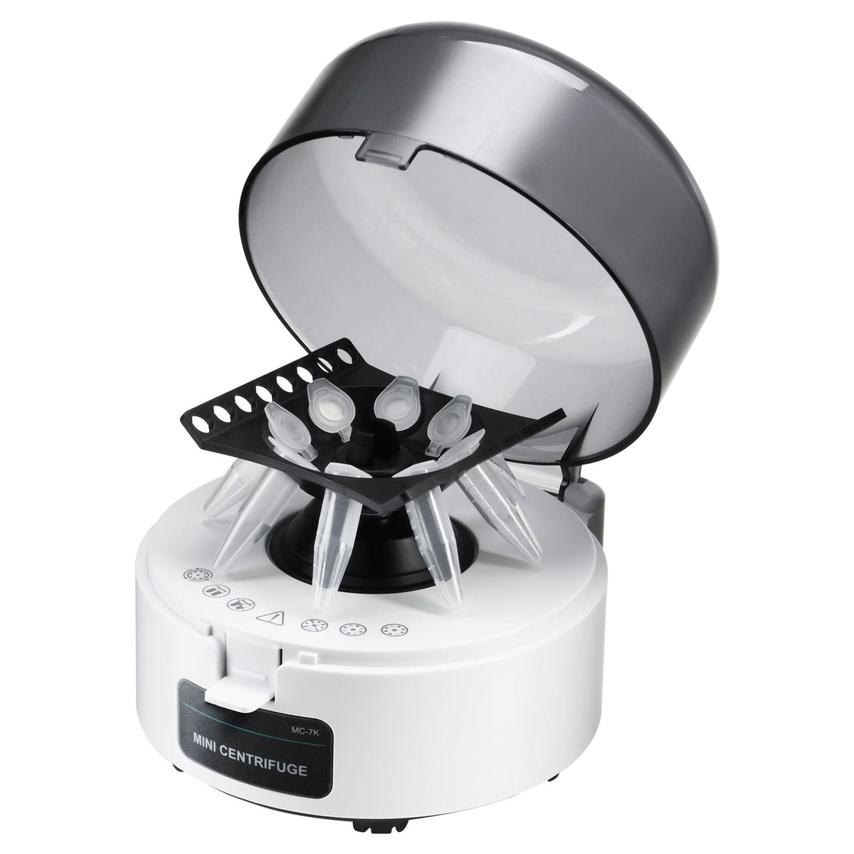 Mini Centrifuge Machine, 3013xg RCF Electric Laboratory Centrifuge Machine with 2-in-1 Rotor for 0.2/1.5/2ml Tube Capacity, Fixed Speed 7000r/min, Low Noise, Widely Used in Various Experiments