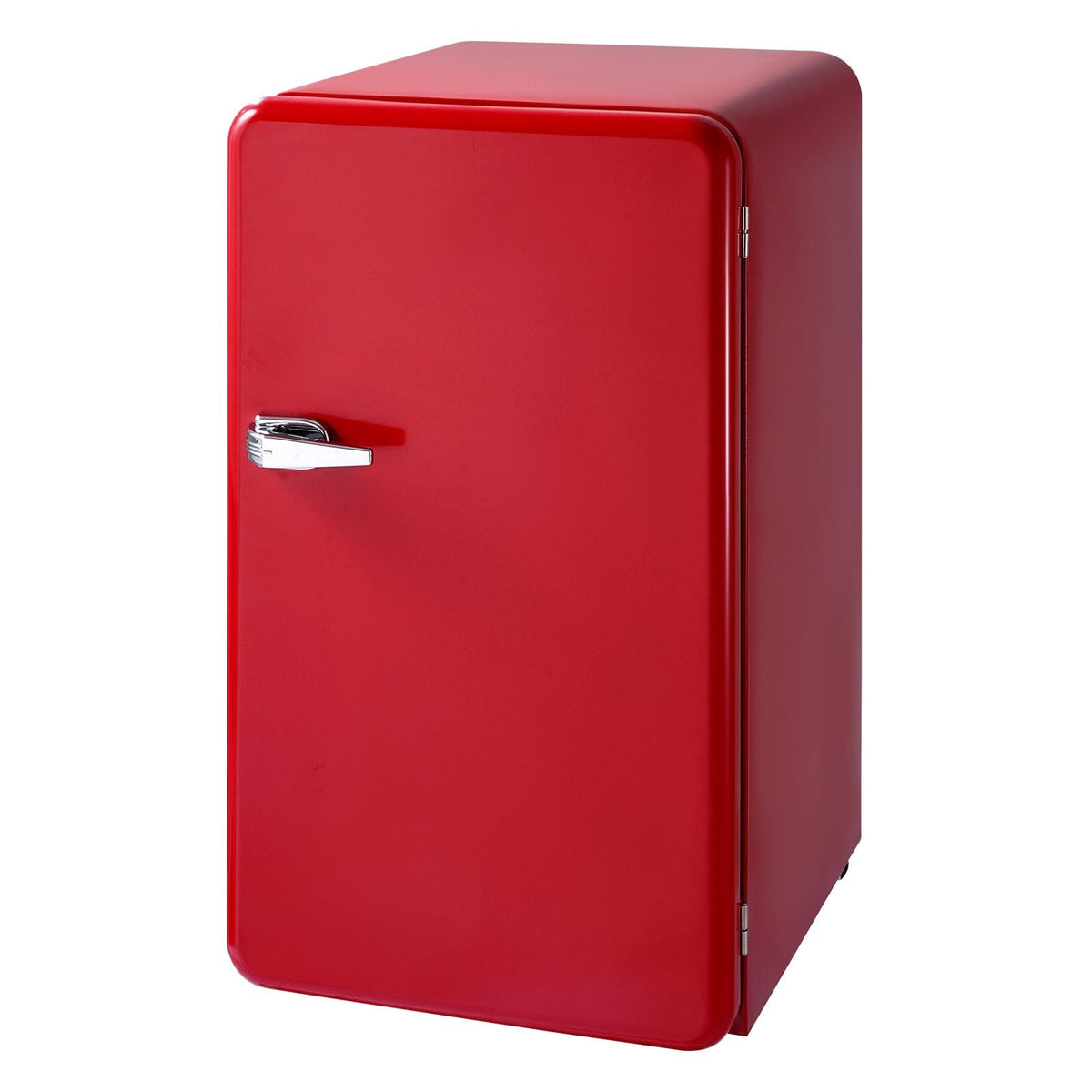 Mini Fridge, 3.2 Cu.Ft, Single Door Compact Refrigerator with Adjustable Temperature, Glass Shelf, Energy Efficient Dorm Fridge, Low Noise Small Refrigerator, for Bedroom, Office, Dorm, Red