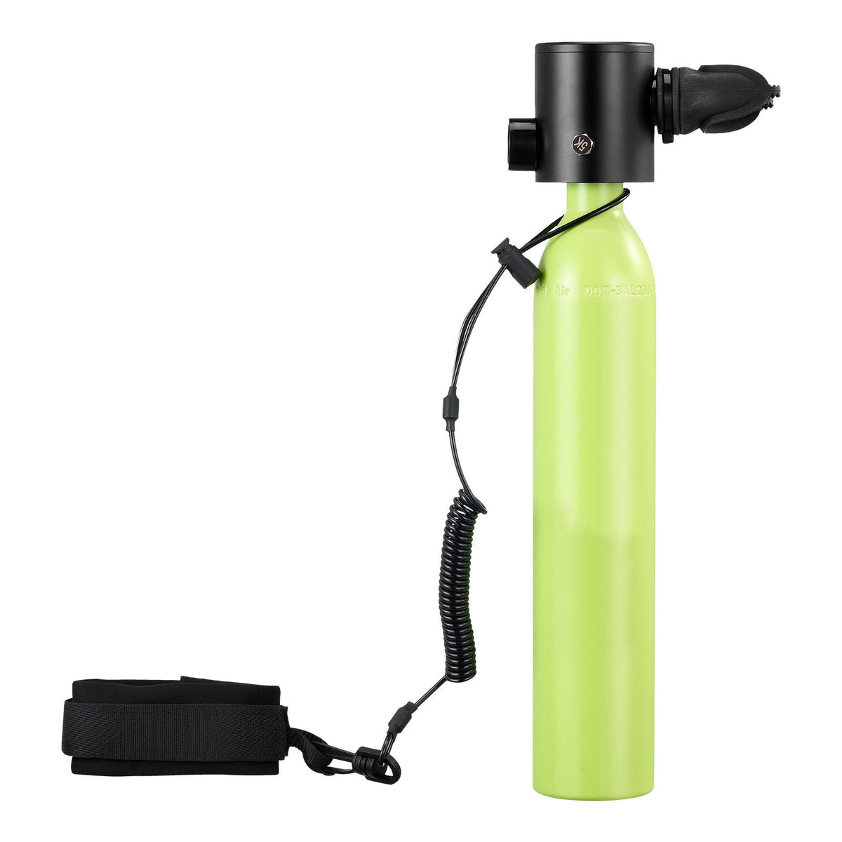 Mini Scuba Tank, 0.5L Portable Diving Tank for Underwater Breathing, Reusable Lung Diving Cylinder up to 10 Minutes Dive Time, Emergency Rescue Pony Bottle with Pump, Bag, Lanyard for Snorkeling