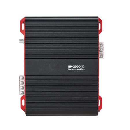 Monoblock Car Amplifier, 2000W RMS MAX, 1/2/4 Ohm Stable, 1-Channel Class D Car Audio Amplifier with Remote Subwoofer Level Control, Low Pass Filter and Bass Boost, Volume Controller Included