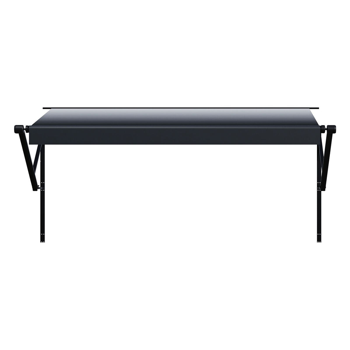 Motorized RV Awning Complete Kit, 20' Retractable Awning with Aluminum Alloy Frame, Outdoor Trailer Awning, Fit for Most RVs(Black Fade)