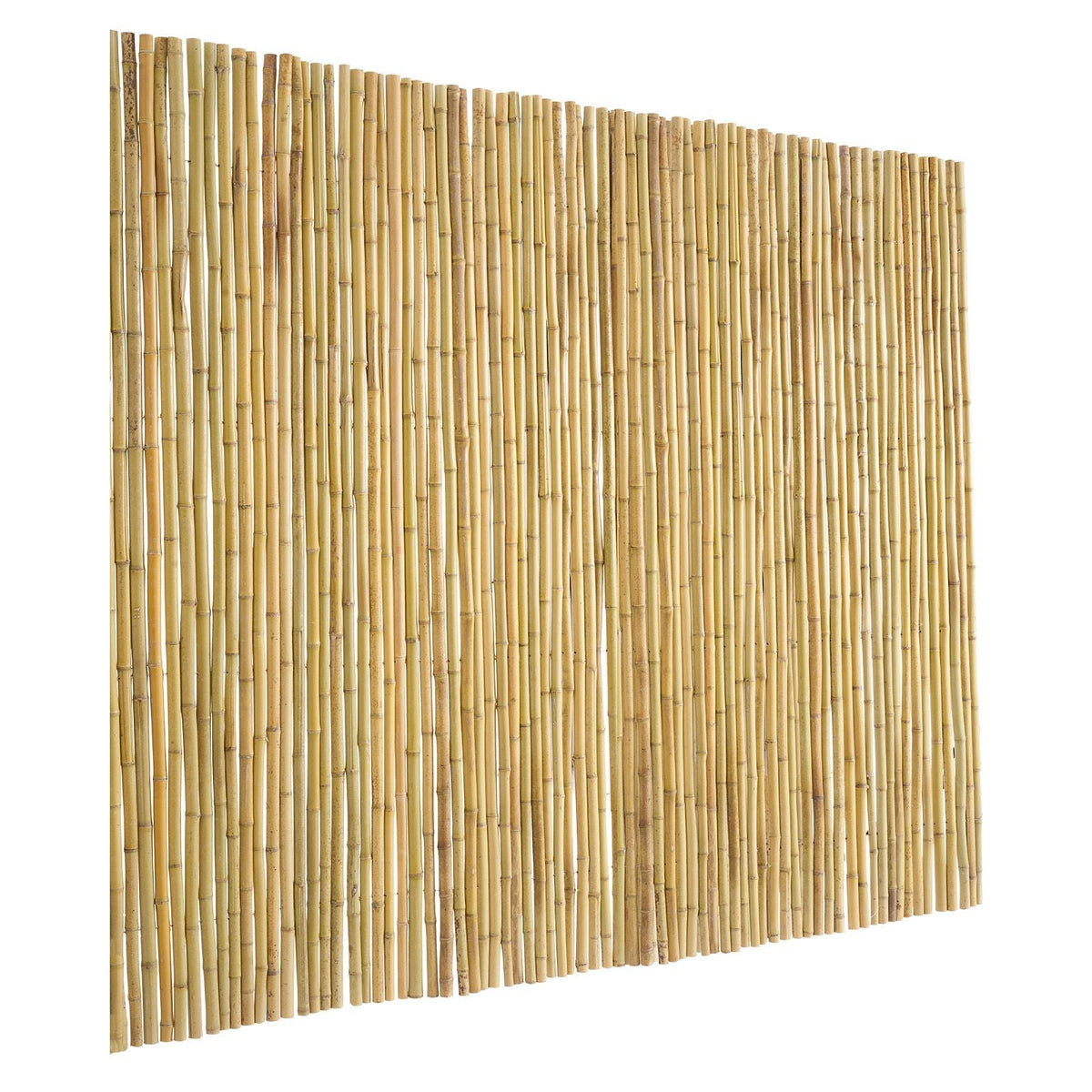 Natural Rolled Bamboo Fence, Eco-Friendly Bamboo Privacy Fence 6 ft H x 8 ft L x 0.75 in D. , Decorative Bamboo Privacy Screen for Garden, Backyard, Balcony, Patio, Pool Side