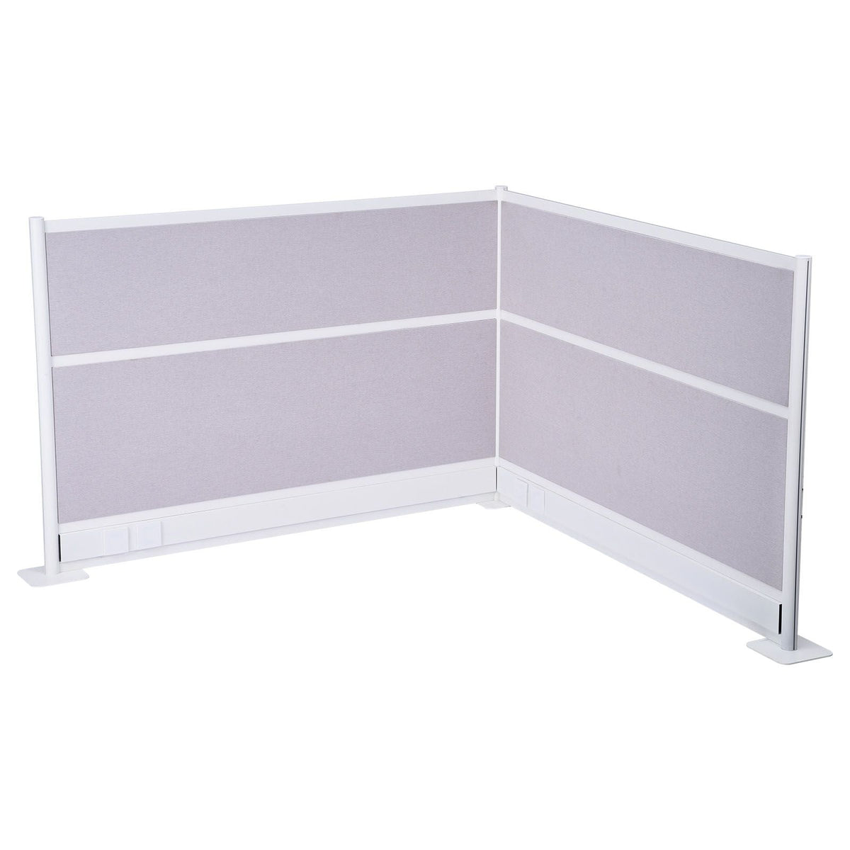 Office Divider Privacy Partitions, 2-Pack, 72" x 48" Room Divider Walls, PET Workstation Cubicle Partition with Outlet Covers, Freestanding Privacy Panels for Office Library School