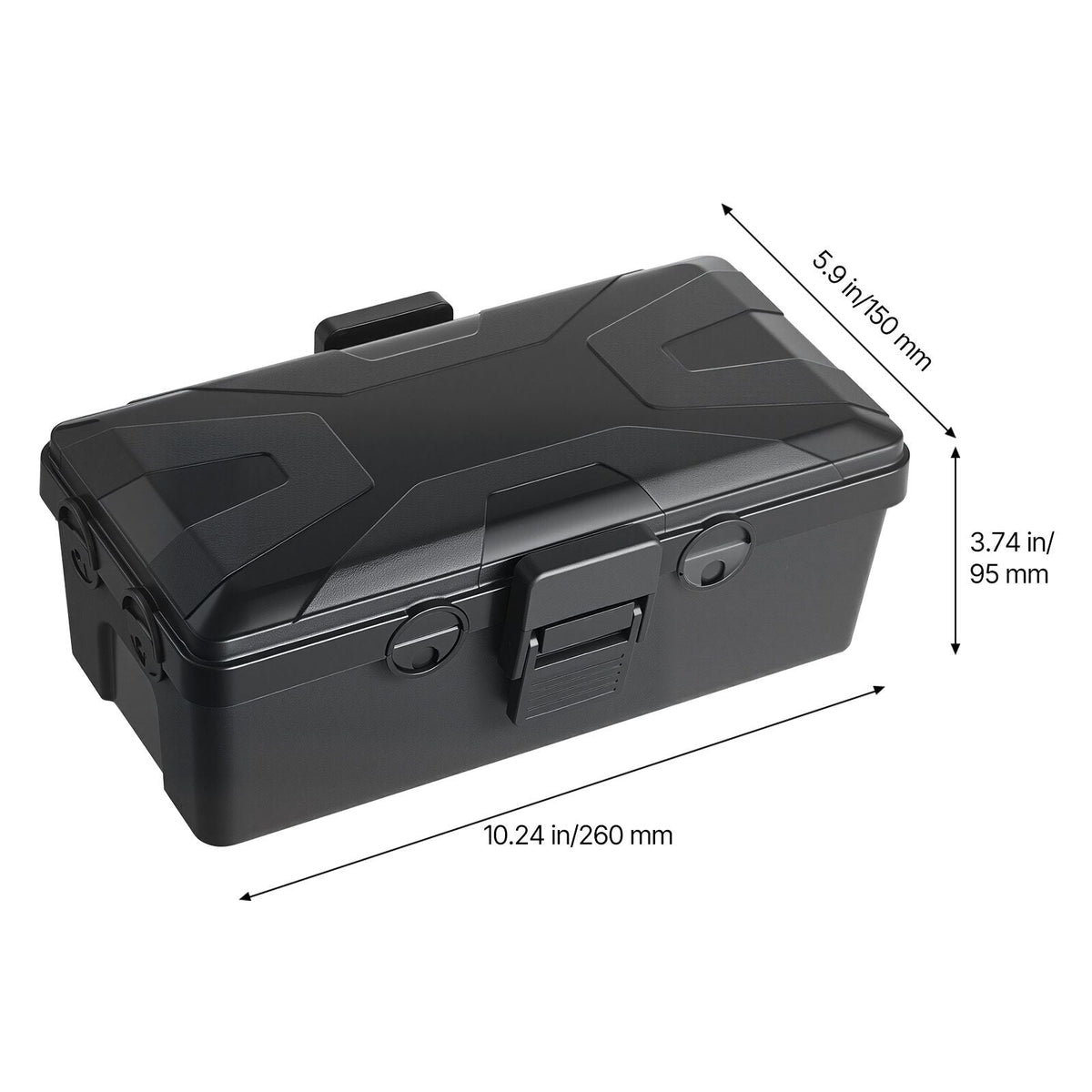 Outdoor Electrical Box Waterproof, 9.4 x 4.3 x 2.8 in, IP54 Weatherproof Extension Cord Cover, Large Outlet Connection Box Plug Protector with 6 Cable Entry, for Power Strip, Holiday Light Decor