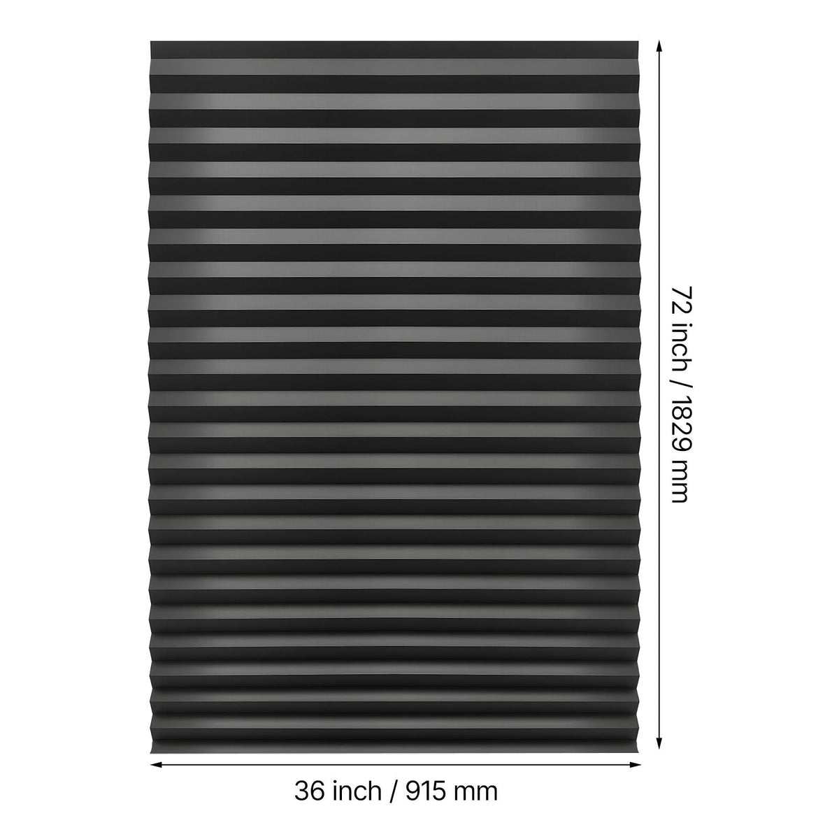 Paper Blinds, 6 Pack, 36 in x 72 in, Temporary Blackout Pleated Paper Shades, No Tools No Drilling, Pleated Blinds with Adhesive, Easy to Cut and install, for Indoor Windows, Kitchen, Bedroom