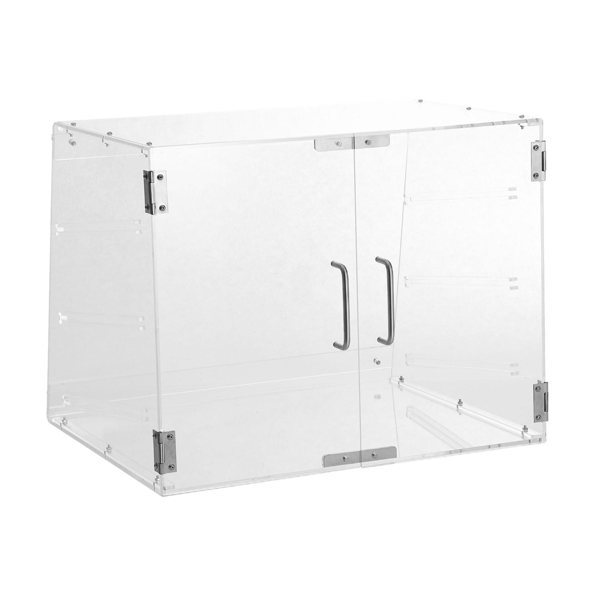 Pastry Display Case, 3-Tier Commercial Countertop Bakery Display Case, Acrylic Display Box with Rear Door Access & Removable Shelves, Keep Fresh for Donut Bagels Cake Cookie, 20.7"x17"x16.3"