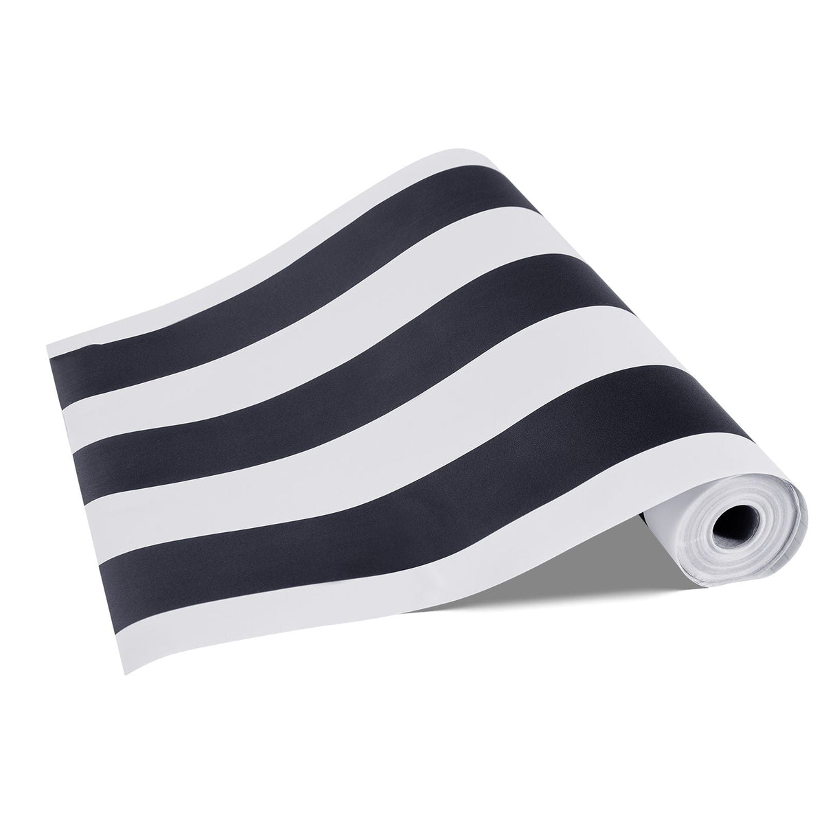 Peel and Stick Wallpaper, 17.7 x 590.5 inch Contact Paper Black White Modern Geometric Waterpoof Self Adhesive, Easy to Clean Wall Decorative Vinyl Roll for Bedroom Kitchen Bathroom Office