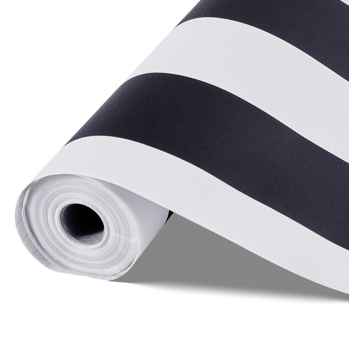 Peel and Stick Wallpaper, 17.7 x 590.5 inch Contact Paper Black White Modern Geometric Waterpoof Self Adhesive, Easy to Clean Wall Decorative Vinyl Roll for Bedroom Kitchen Bathroom Office