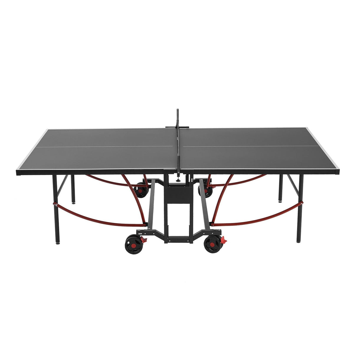 Ping Pong Table, Professional Table Tennis Game, Indoor/Outdoor All Weather Aluminum Table Tennis Table, Portable Foldable Table with Quick Clamp Net & Large Lockable Wheels, 10 Minute Assembly