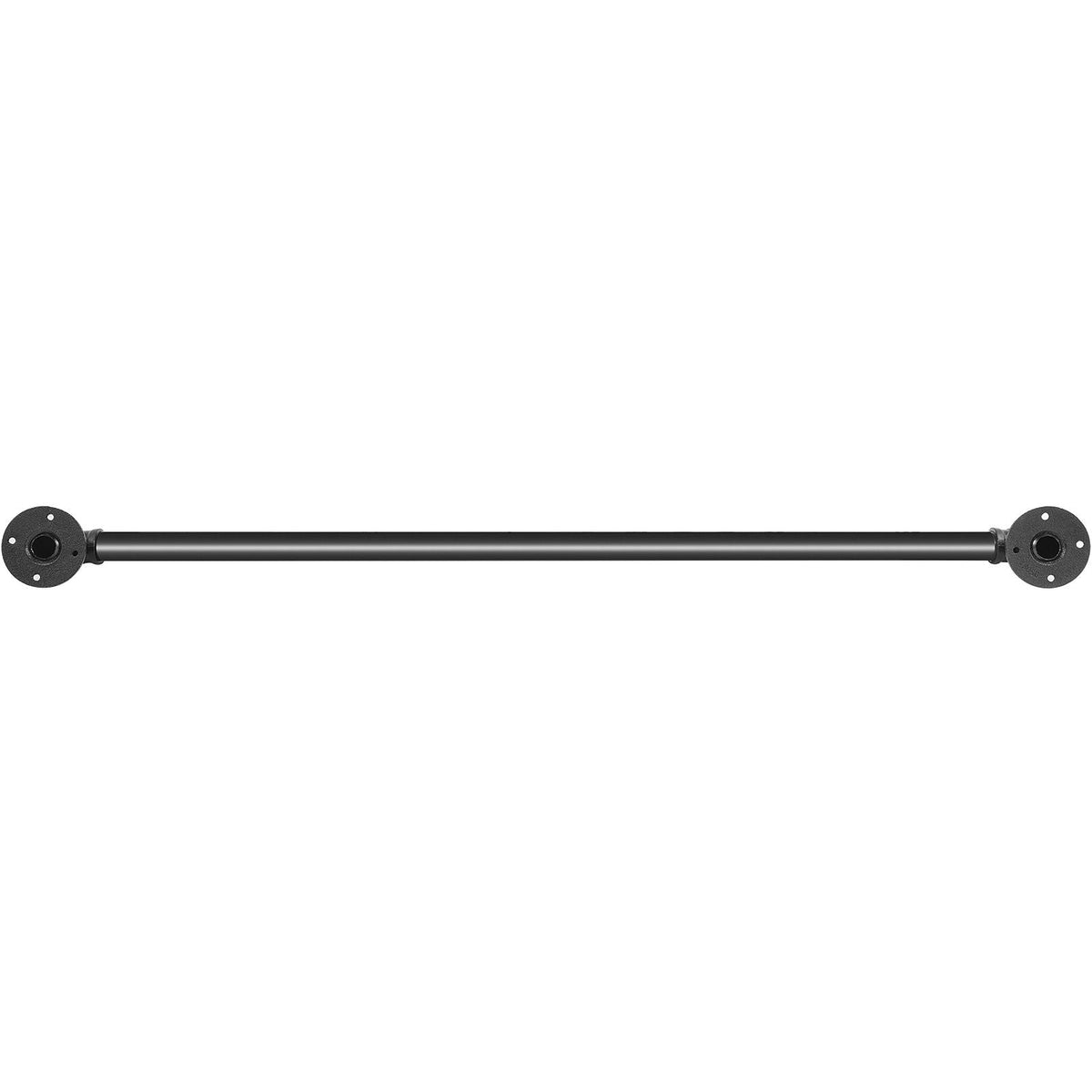 Pipe Stair Handrail, 2FT Staircase Handrail, 440LBS Load Capacity Carbon Steel Pipe Handrail, Industrial Pipe Handrail with Wall Mount Support, Round Corner Wall Handrailings for Indoor, Outdoor