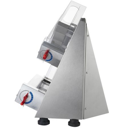 Pizza Dough Roller Sheeter, 3-12 Inch Automatic Commercial Pizza Press, 370W Electric 260 Per Hour Dough Roller, Stainless Steel Adjustable Thickness Dough Machine, for Pasta Maker Equipment