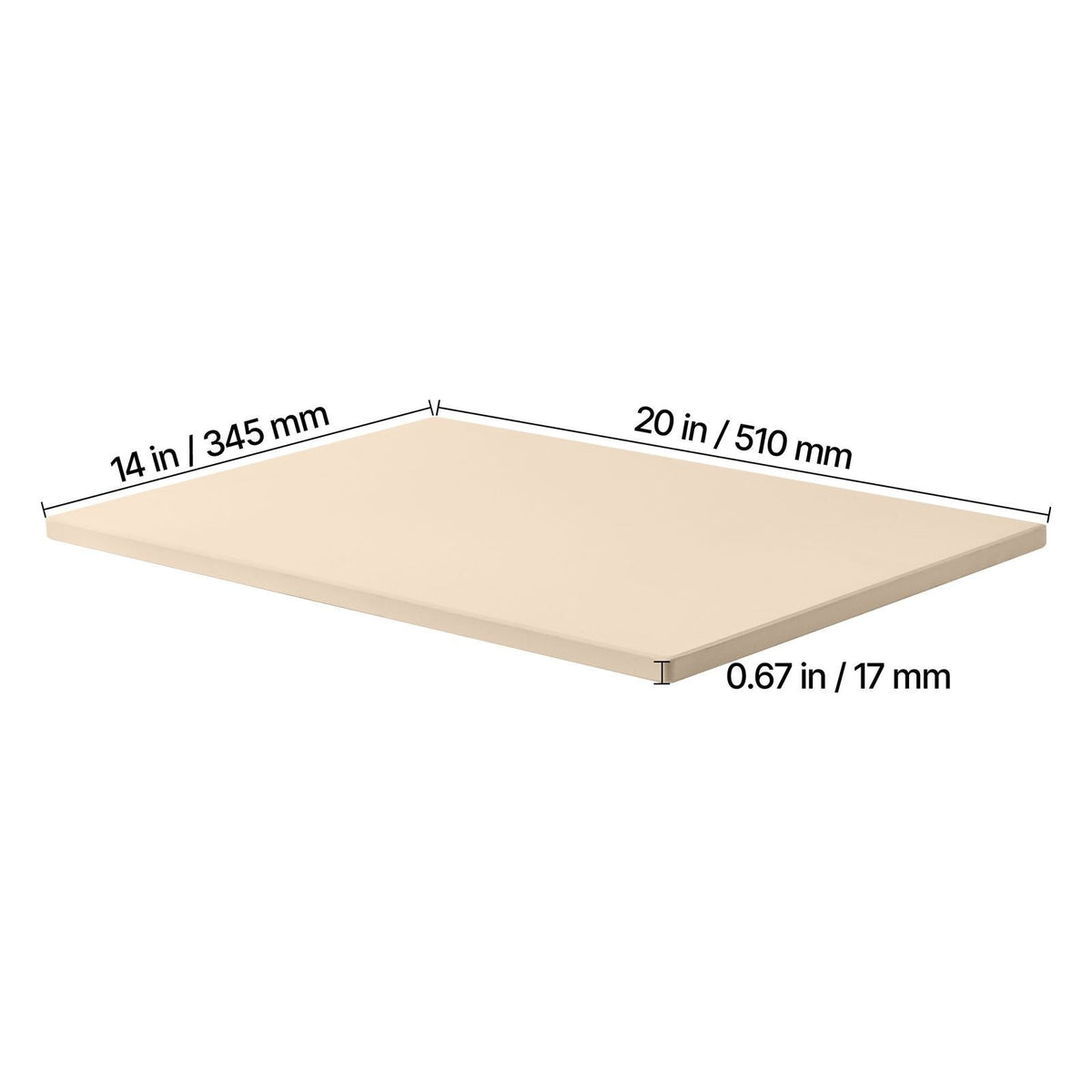 Pizza Stone, 20 x 14 x 0.67 in Rectangular Pizza Stone, Extra Large Baking-Stone with Scraper, 1450Fahrenheit Heat-Resistant Cordierite, for Oven, BBQ Griller, Baking Bread & Pizza