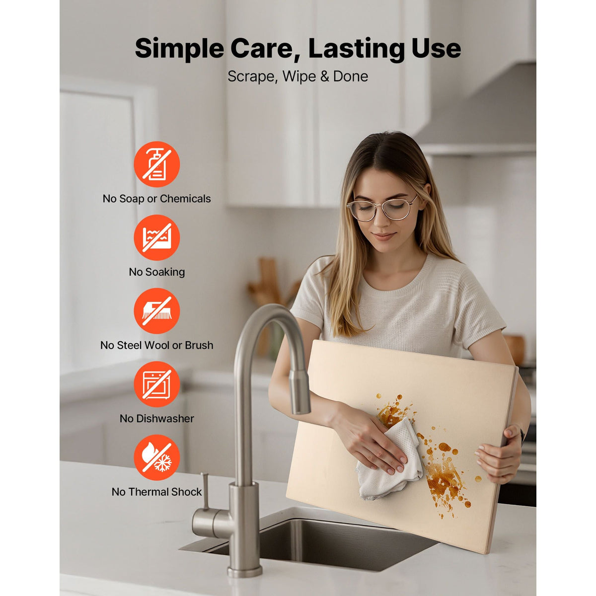 Pizza Stone, 20 x 14 x 0.67 in Rectangular Pizza Stone, Extra Large Baking-Stone with Scraper, 1450Fahrenheit Heat-Resistant Cordierite, for Oven, BBQ Griller, Baking Bread & Pizza