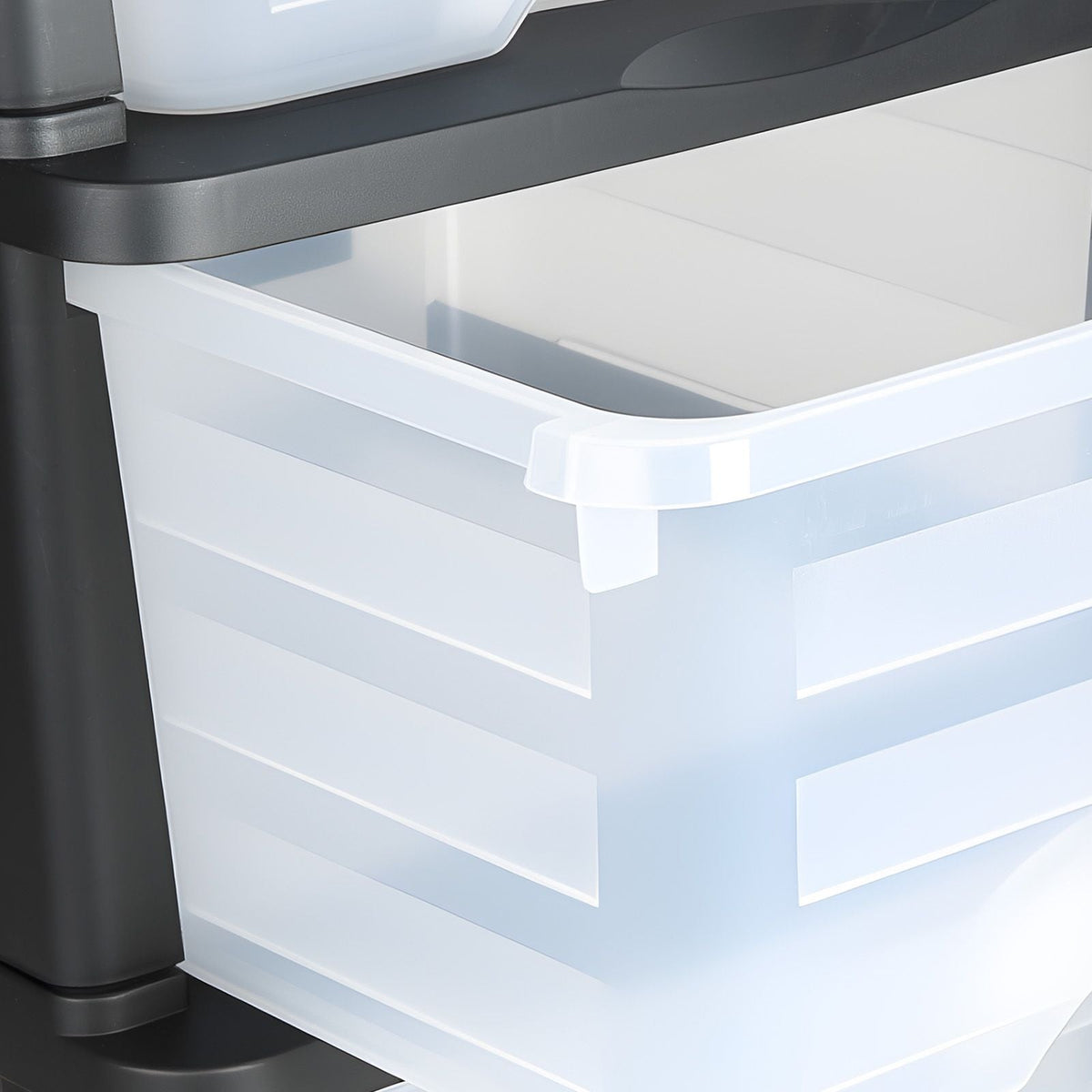 Plastic Storage Drawers, 2 Pack Storage Organizer Drawer, 6 Drawers Closet Organization and Storage Dividers, Dresser Organizer Clear Bins for Office Supplies, Craft Rooms, Classrooms and Home