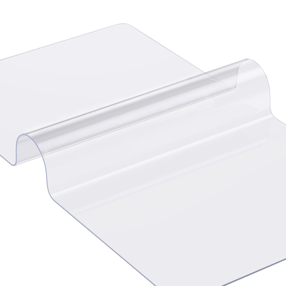 Plastic Table Cover, 16 x 32 Inch 1.5 mm Thick Clear Table Protector, Rectangle PVC Desk Mat, Waterproof & Easy Cleaning Desk Pad Tablecloth, for Office Dresser Dining Room Table Night Stand