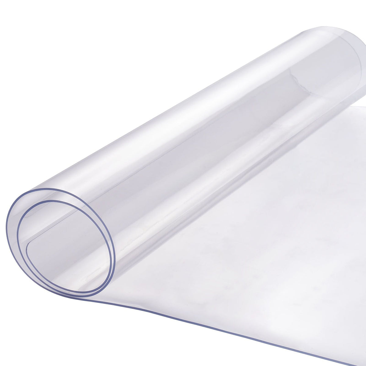 Plastic Table Cover, 16 x 32 Inch 1.5 mm Thick Clear Table Protector, Rectangle PVC Desk Mat, Waterproof & Easy Cleaning Desk Pad Tablecloth, for Office Dresser Dining Room Table Night Stand