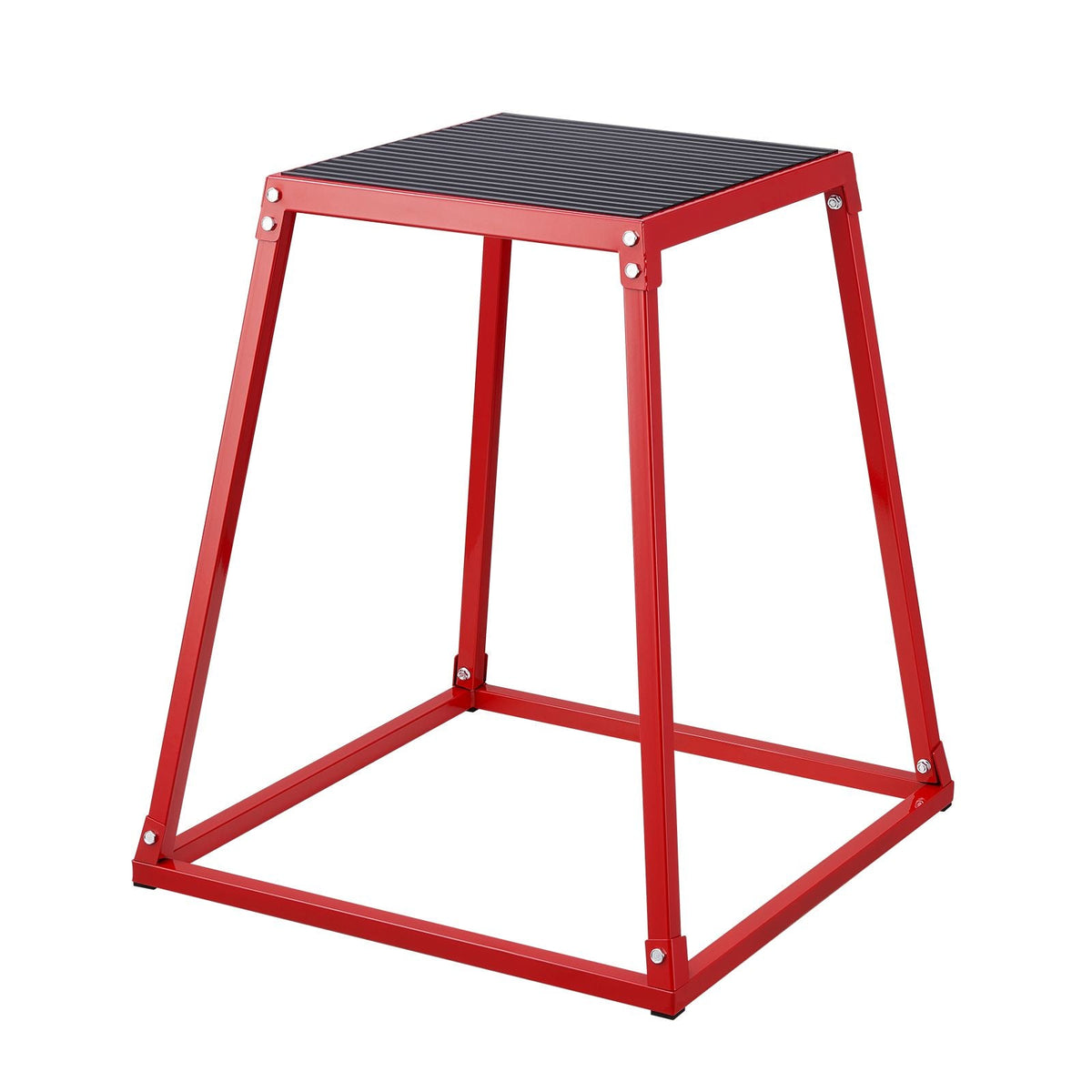 Plyometric Jump Boxes, 12/18/24/30 Inch Plyo Box, Platform and Jumping Agility Box, Anti-Slip Fitness Exercise Step Up Box Set for Home Gym Training, Conditioning Strength Training, Red