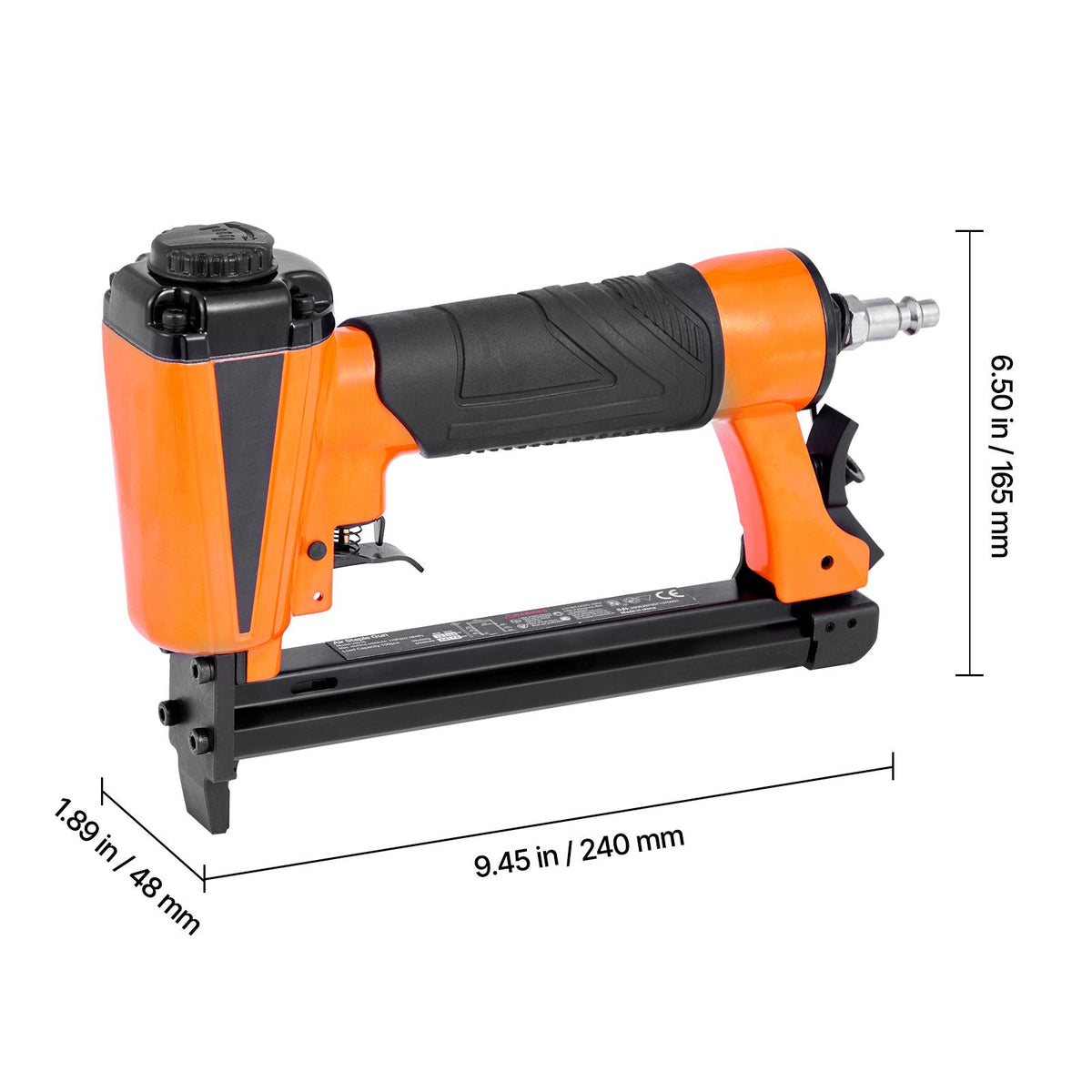 Pneumatic Staple Gun, 21 Gauge Pneumatic Upholstery Stapler for 80 Series 1/2-inch Crown 1/4"-5/8" Length Staples, 70-110 PSI Air Staple Gun for Woodworking, Upholstering, Crafts, DIY Projects