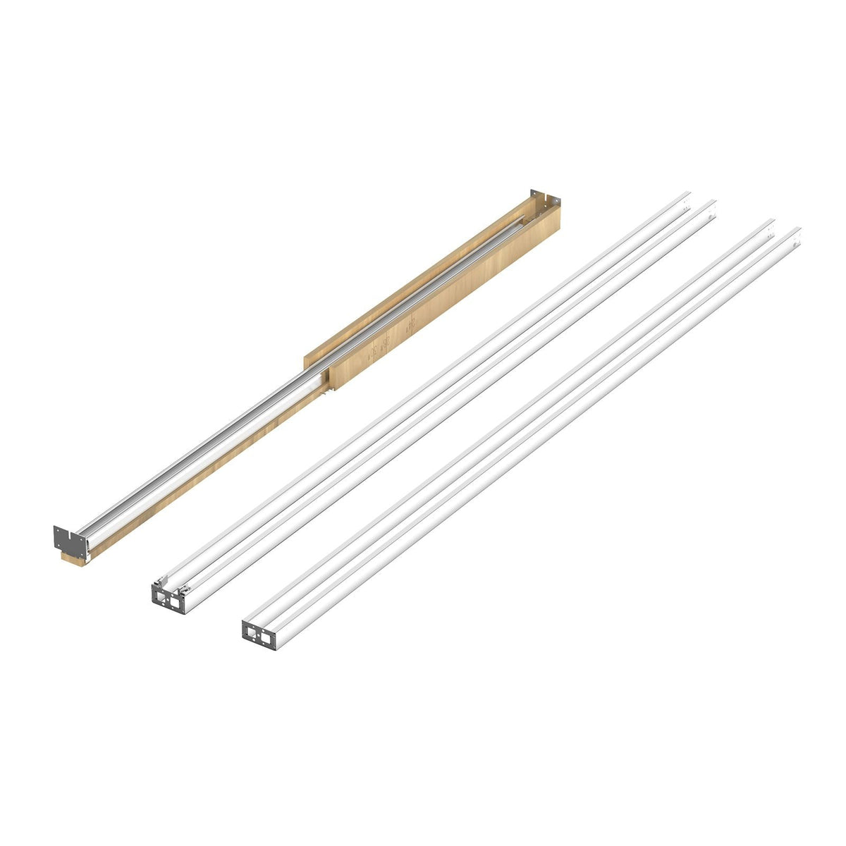 Pocket Door Frame Kit, for 24-30 in Wide 80 in High Door, Pocket Door Kit with Two-Way Soft Close Mechanism, Slide Smoothly Quietly, Easy to Install, Premium Galvanized Steel, for Living Room