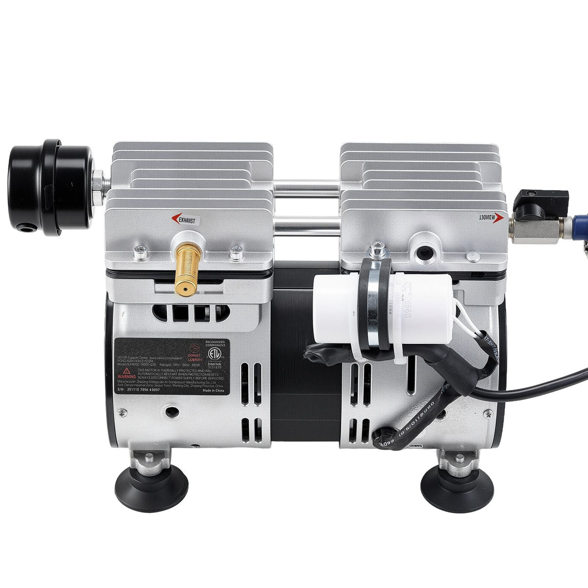 Pond Aerators, 5.2CFM Aeration System for Lake up to 3 Acres, 3/4 HP Air Compressor, 1 Diffuser & 100' Weighted Tubings, Aeration Pump for Outdoor Ponds & Lakes Deep Water Oxygen Circulation