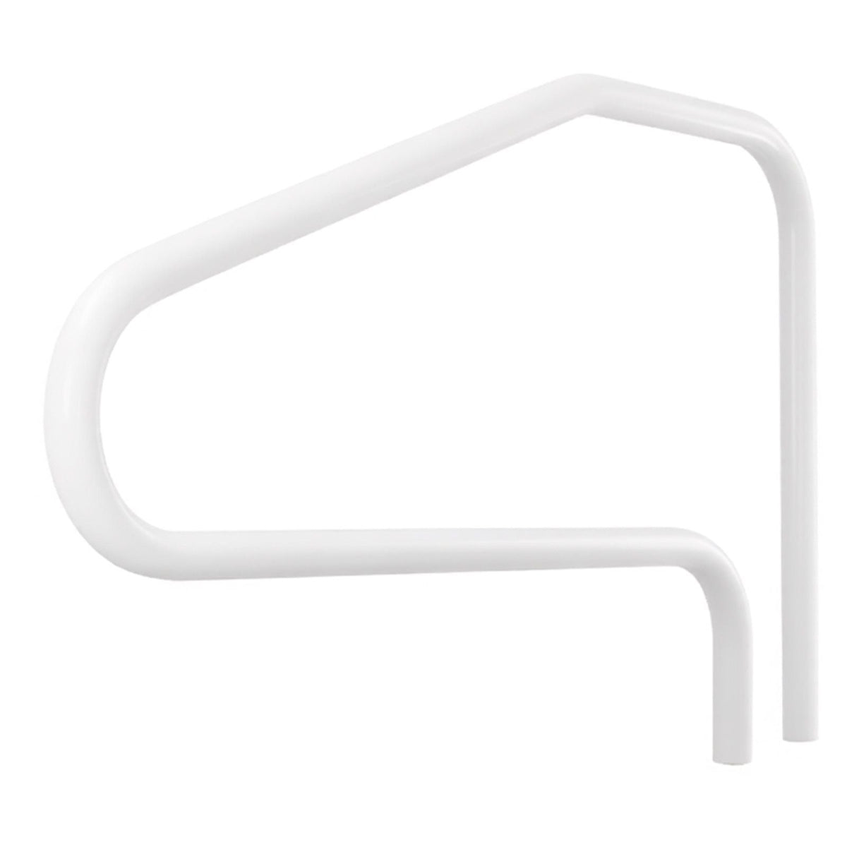 Pool Rail, 48 x 32 inch Pool Handrail, 220 lbs Load Capacity Heavy Duty Stainless Steel Swimming Handrail, Seamless Welding, Recessed or Base Mount, for Poolside, Water Parks, Spa Centers