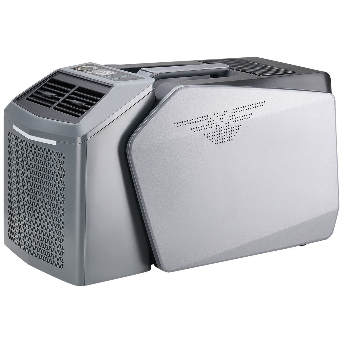 Portable Air Conditioner, 5000 BTU 3-Speed Air Conditioning Unit with 24H Timer, Air Portable AC Adjustable from 16 - 32 C, Compatible with AC/DC for Outdoor Tent Camping, RVs or Home Use, Grey