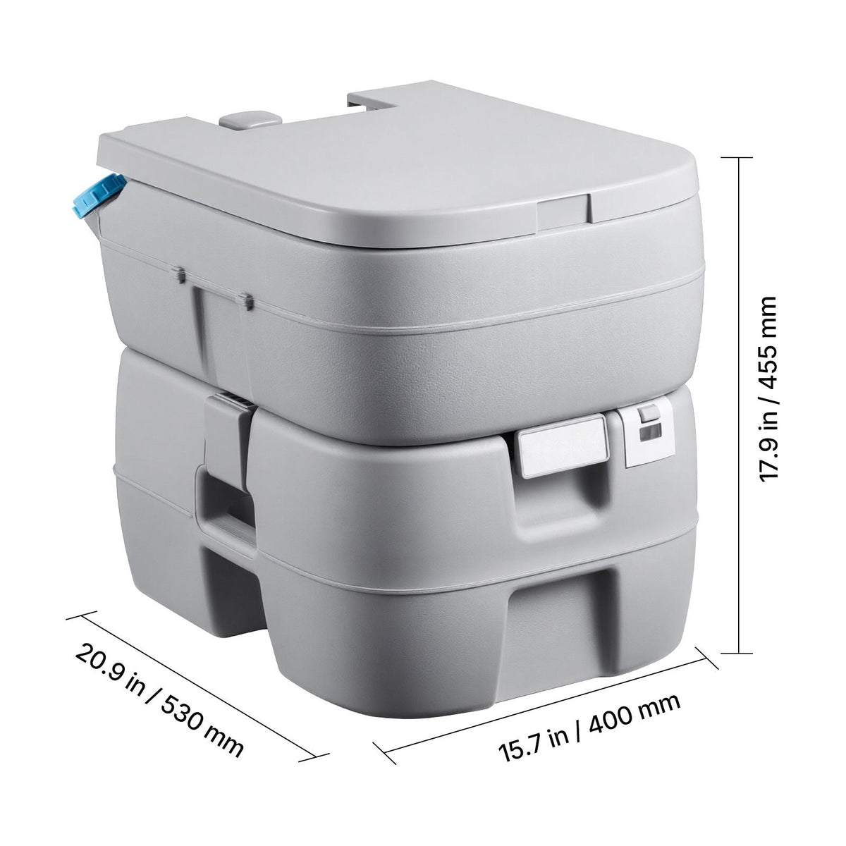Portable Toilet, 7.9 Gallon Detachable Waste Tank, 200 Flushes, Camping Toilet for Adults, Outdoor Travel Potty with Level Indicator, Suitable for RV Travel, Camping, Hiking, Boating and Trips