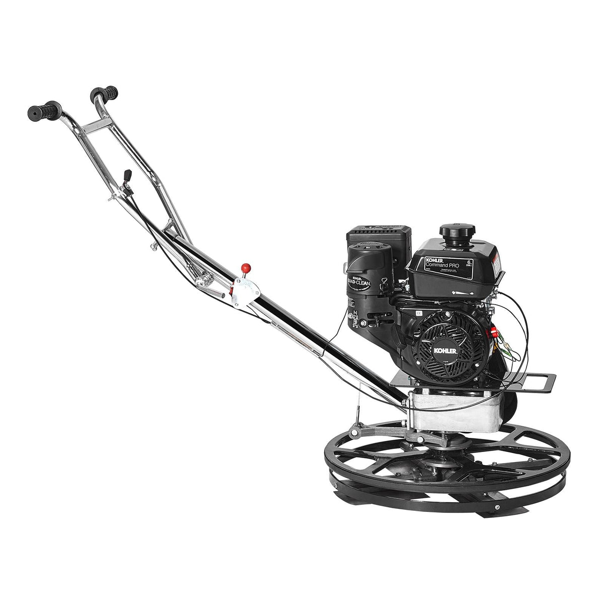 Power Trowel, 24' Walk-Behind Cement Trowel with Float Pan, 6HP Gas-Powered Smooth Concrete Surface Finisher, Heavy Duty Commercial Screed Concrete Cement with Finishing Blade, Orange