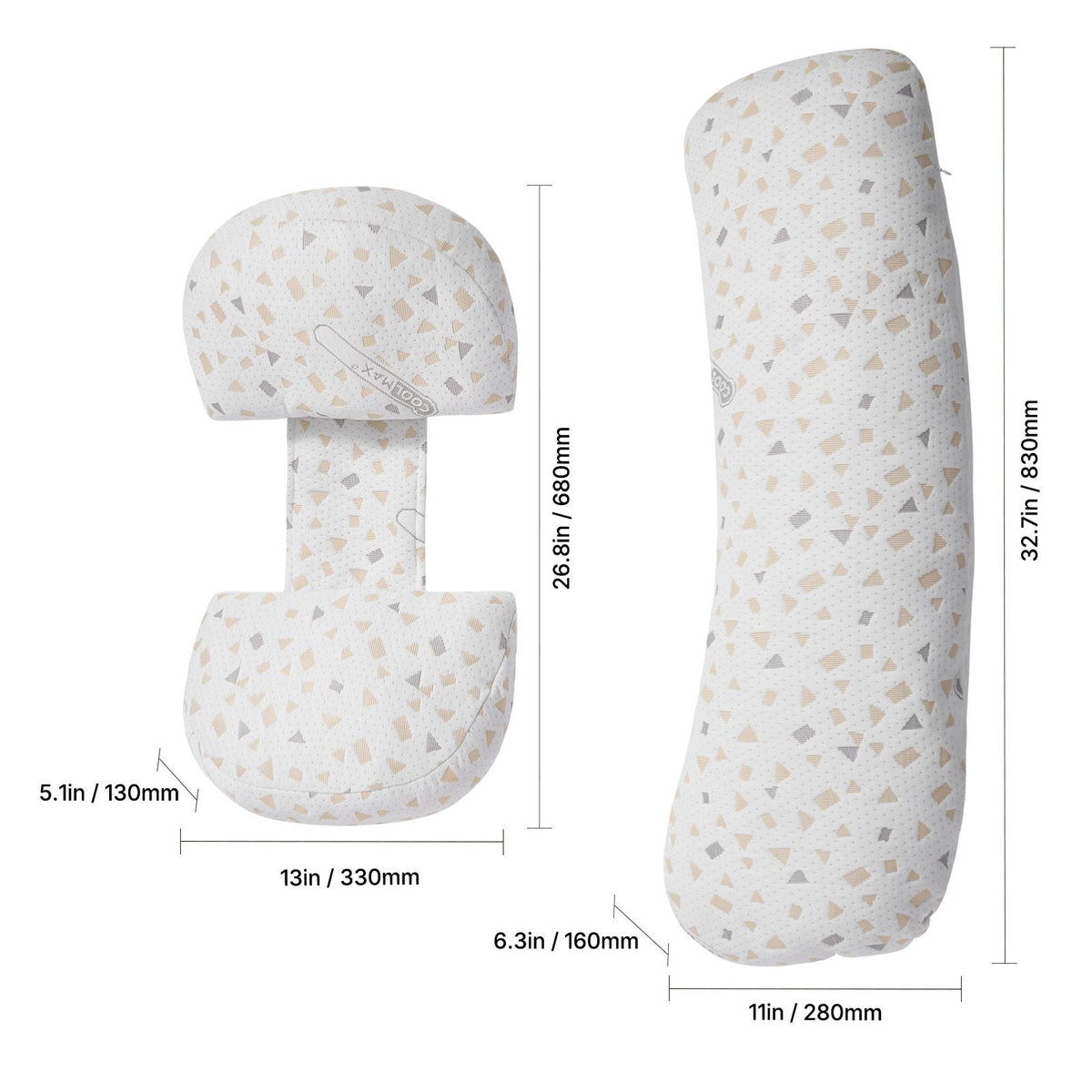 Pregnancy Pillows for Sleeping, Adjustable Maternity Pillow for Pregnant Women, Soft Pregnancy Body Pillow with Removable & Washable Cover for Back Belly Hip Support, Lightweight and Portable