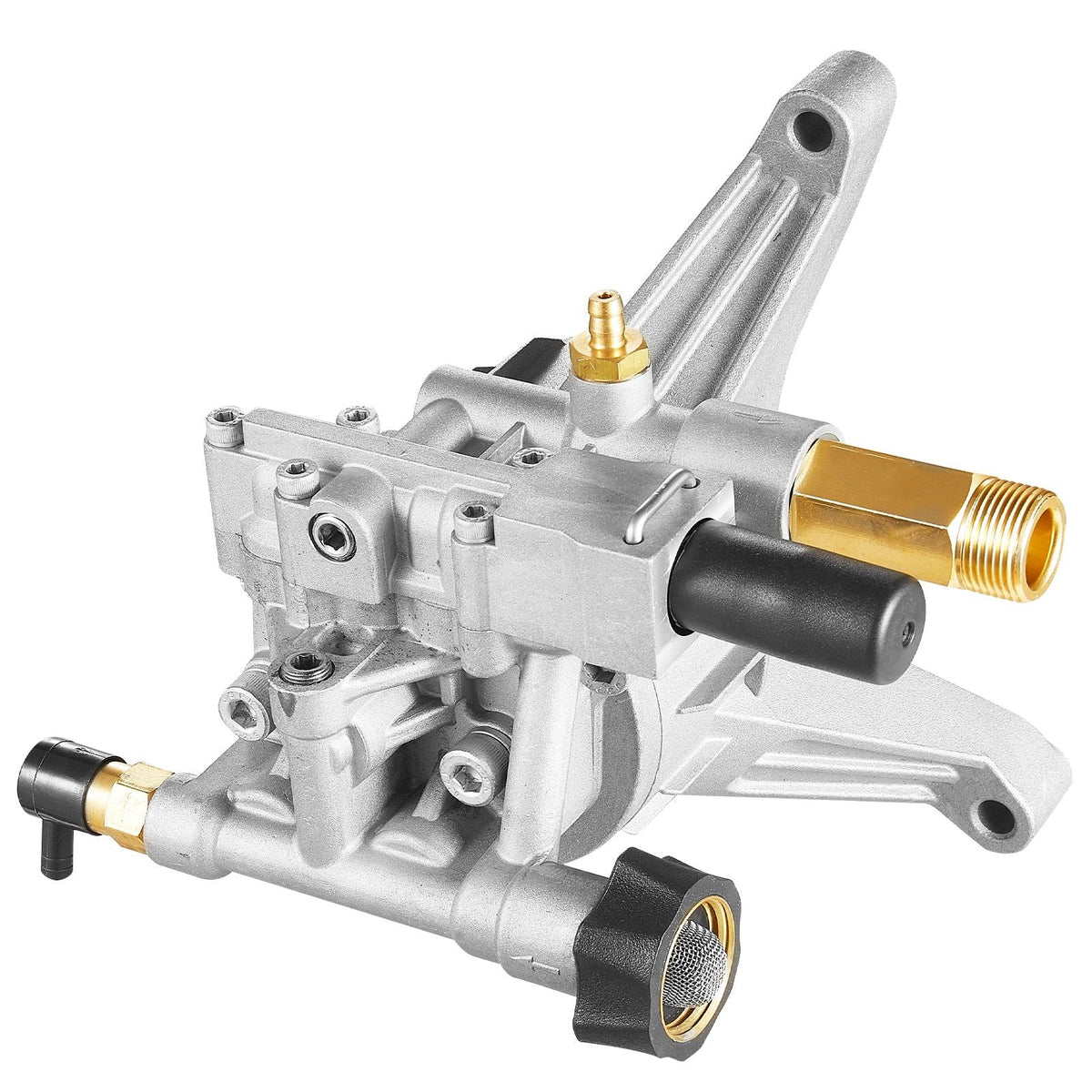 Pressure Washer Pump, 7/8" Shaft Vertical, 2400 PSI, 2.5 GPM, Replacement Power Washer Pumps Kit with Hardware and Siphon Tube, Compatible with RYOBI, Honda, PowerStroke, Briggs and Stratton