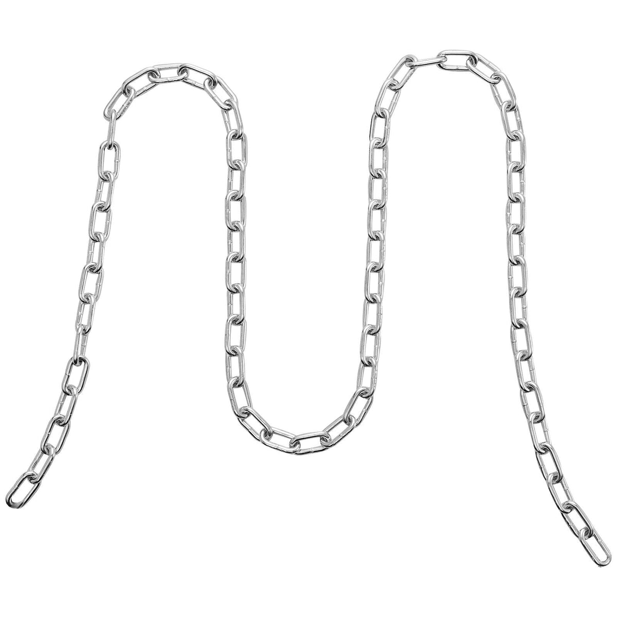 Proof Coil Chain, 3/16" x 250', 1100 lbs Safe Working Load, Zinc Plated Proof Tested Coil Chain with Two Quick Links, Galvanized Carbon Steel Link Chain for Towing, Hanging, Camping, Pet Towing