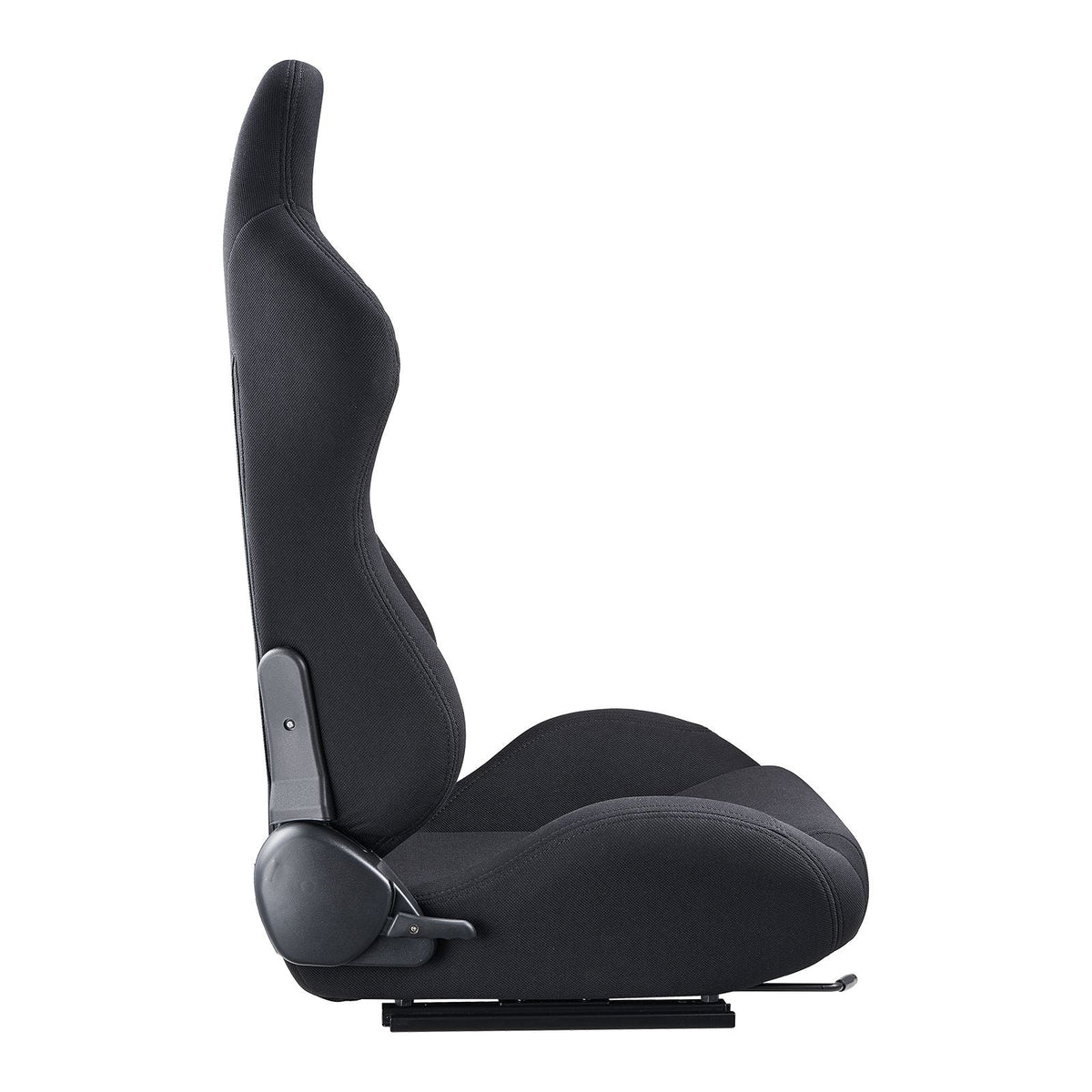 Racing Seat, 2 Set, Adjustable Racing Cockpit with Wide Angle Reclining & High-Resilience Foam, Comfortable Racing Chair with Polyester Fabric & Q235B Slider, Fit for Racing Cars & Go-Karts