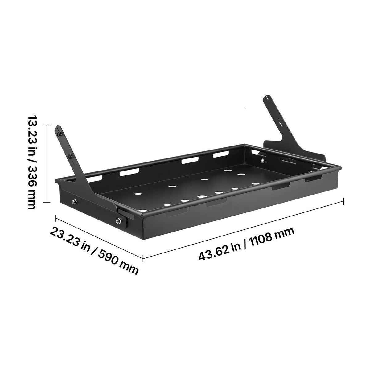Rear Trunk Cargo Rack, for 2018-2024 Jeep Wrangler JLU Sky One-Touch Power Top, 300 lbs, Carbon Steel Basket Tray Interior Storage Luggage Carrier with Net, Shelf Stand Organizer for Camping
