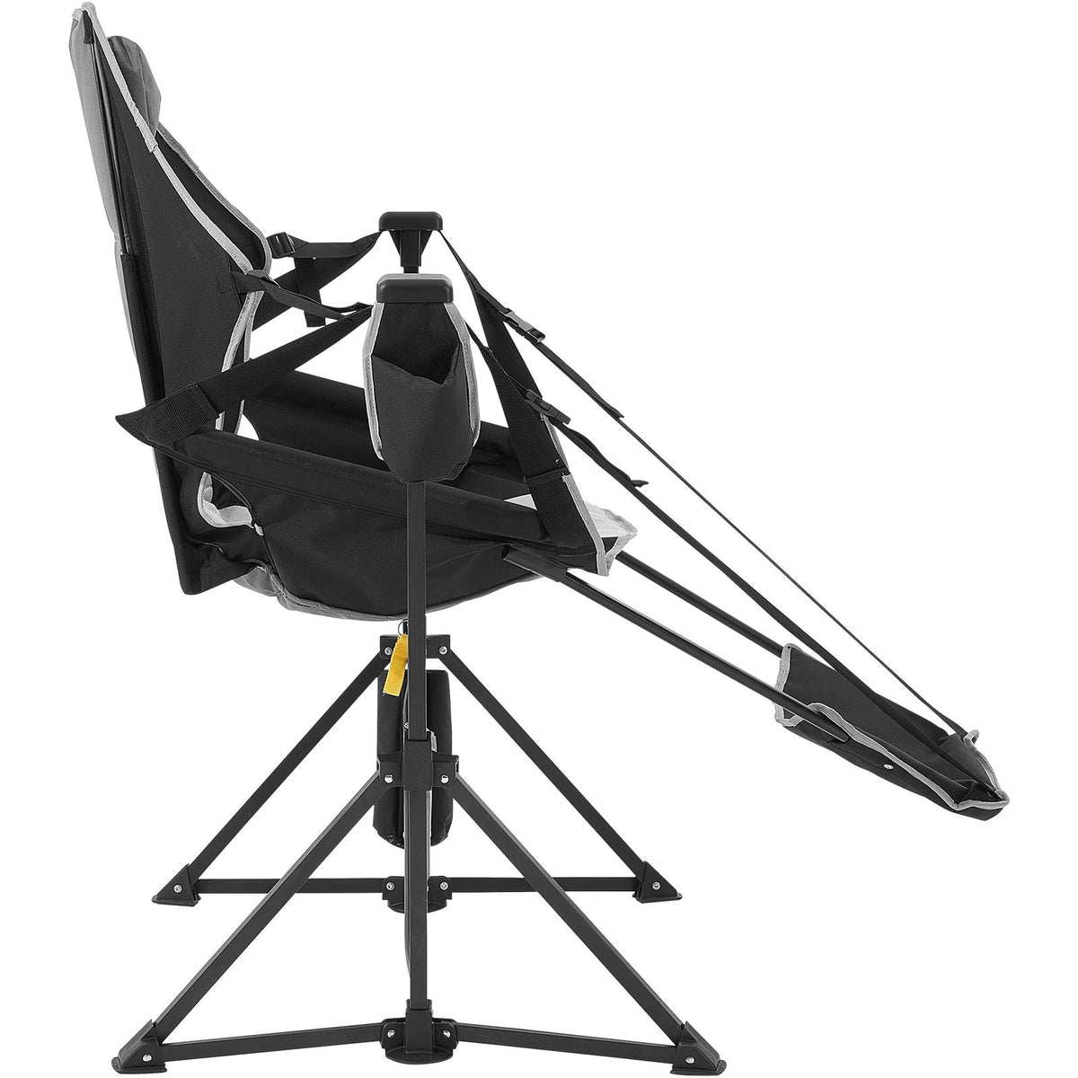 Reclining Camping Chair, 300 lbs Load Camping Hammock Chair, Rocking Lounge Folding Chair with Footrest, Storage Bag, Headrest & Adjustable Backrest, for Camping and Other Outdoor Activities