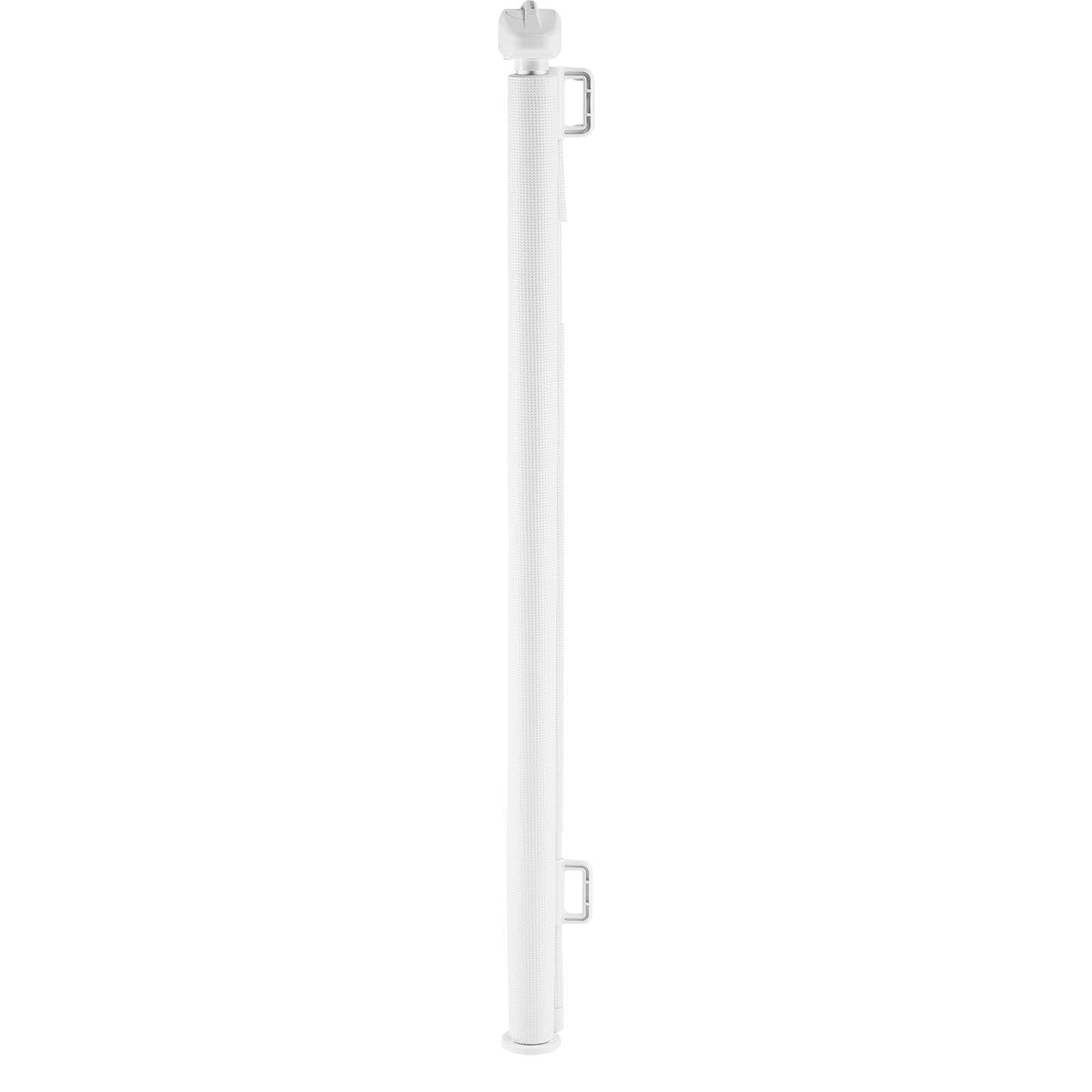 Retractable Baby Gate, Extends to 56.3 inch Wide, 31.3 inch Tall, with Security Lock, Easy to Use, Walk Through Without Tripping, Mesh Dog Gate for Stairs, Hallways, Indoor/Outdoor, White