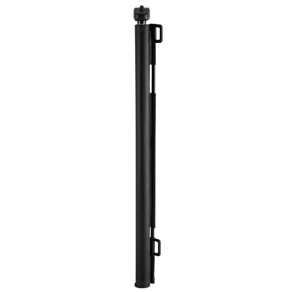 Retractable Baby Gate, Extends to 72.8 inch Wide, 38.5 inch Tall, with Security Lock, Easy to Use, Walk Through Without Tripping, Mesh Dog Gate for Stairs, Hallways, Indoor/Outdoor, Black