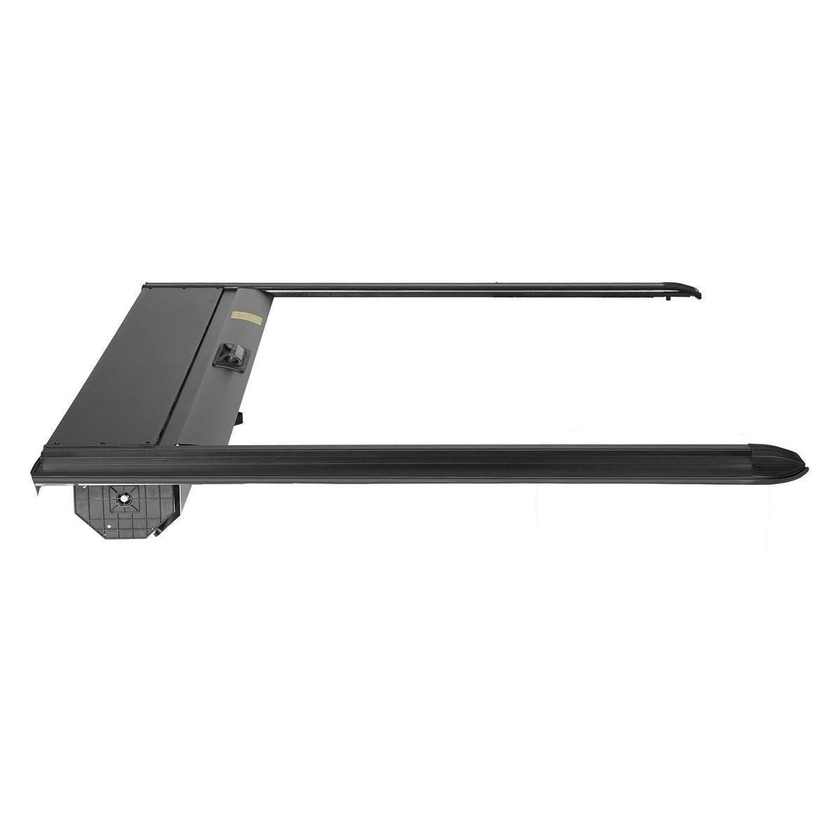 Retractable Tonneau Cover, 5.0 ft Retractable Tonneau Cover with Built-in Drainage Pipe for 2021-2024 Toyota Tacoma Crew Cab w/ Deck Rail System , Hard Tonneau Cover with Double-Lock & T-Slot