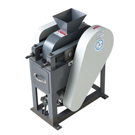 Rock Crusher, 220V Double Roller Crushers, Industrial Shredder with 2.56x0.59 inch Dual Feed Inlets, 1740RPM Speed Stone Grinder Rock Crusher, 1.5KW Electric Shatter Pulverizer, 860kg/h Crushing