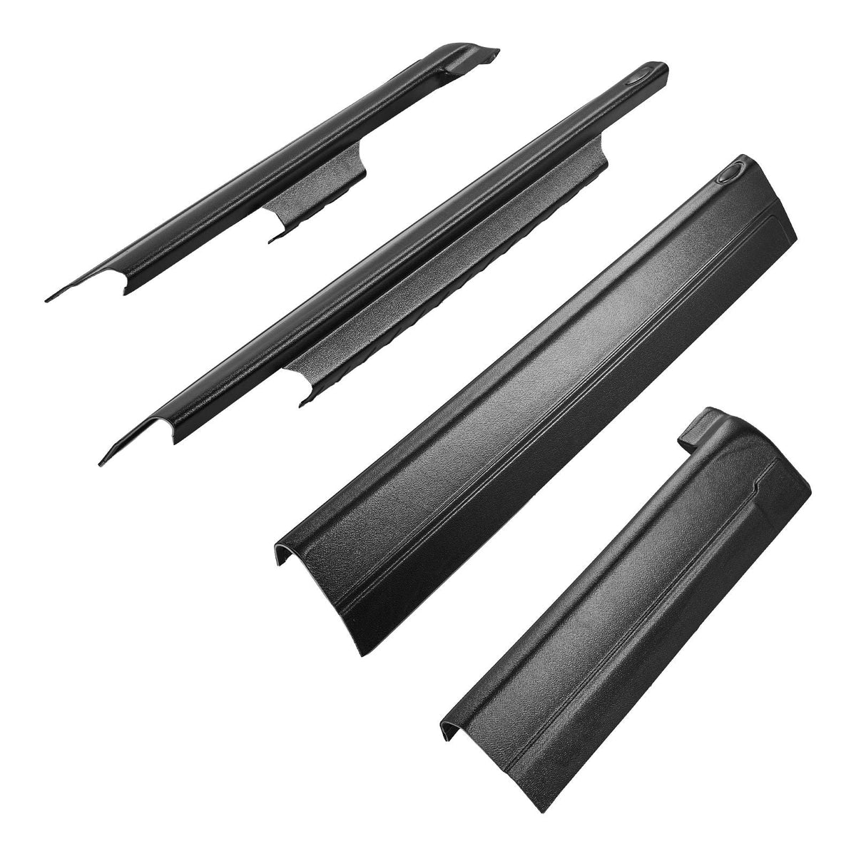 Rocker Panel Guard, 4-Piece Set, Compatible with 1999-2006 Chevrolet Silverado Extended Cab, Replacement for 14089 Trail Armor Side Skirts Extension Body Kit, Driver Side, 3M Adhesive, Black