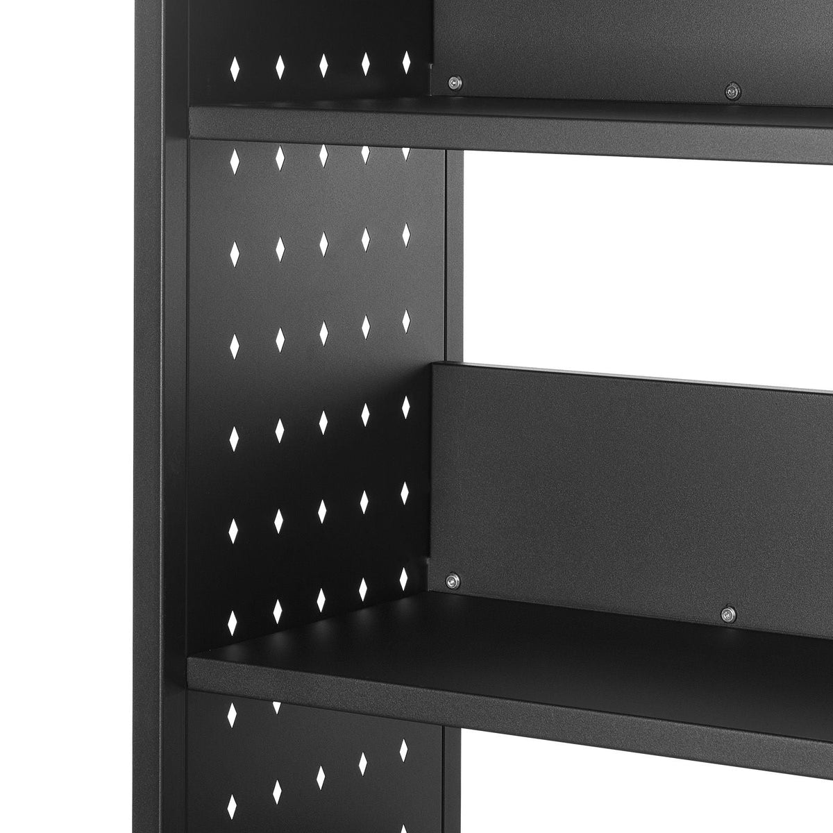 Rolling Library Book Cart, 330 lbs Capacity, 30.3 x 15 x 48.0-Inch Library Cart, Single Sided L-Shaped Shelves with 3-Inch Lockable Wheels, Book Truck for Home Shelves Office and School, Black
