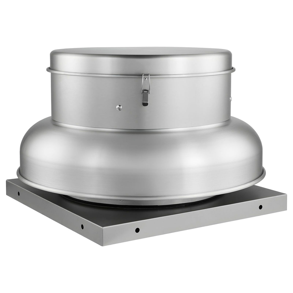 Roof Exhaust Fan, Attic Vent Fan with High-Power Motor, 24.8inch Fan Base Heavy-Duty Aluminum Alloy, Speed Control Adjustable Airflow 4000/5000CFM, Compact for Garage,Kitchen,Bathroom,Silver