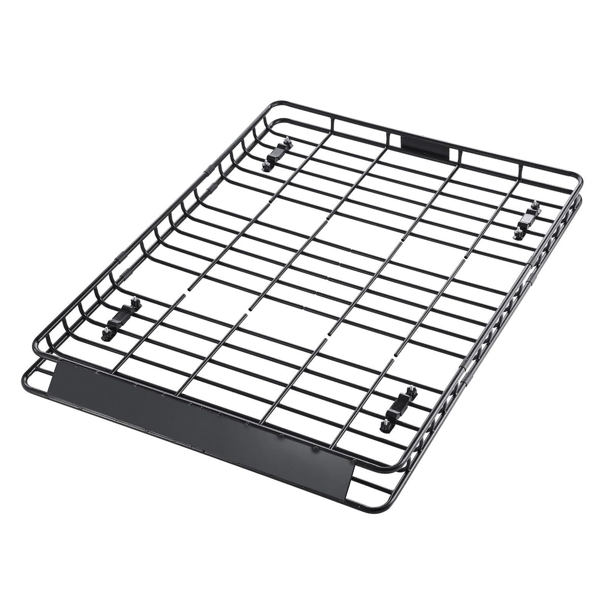 Roof Rack Basket, 64 x 50 x 4.1 in, Universal Rooftop Cargo Carrier with Two 35.4 x 39.4 in Cargo Net,150 lbs Max Car Top Luggage Holder, 4.1 in Fence, Anti-Rust Alloy Steel, for SUV Truck Car