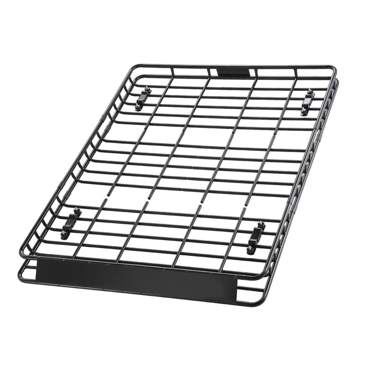 Roof Rack Basket, 64 x 50 x 4.1 in, Universal Rooftop Cargo Carrier with Two 35.4 x 39.4 in Cargo Net,150 lbs Max Car Top Luggage Holder, 4.1 in Fence, Anti-Rust Alloy Steel, for SUV Truck Car