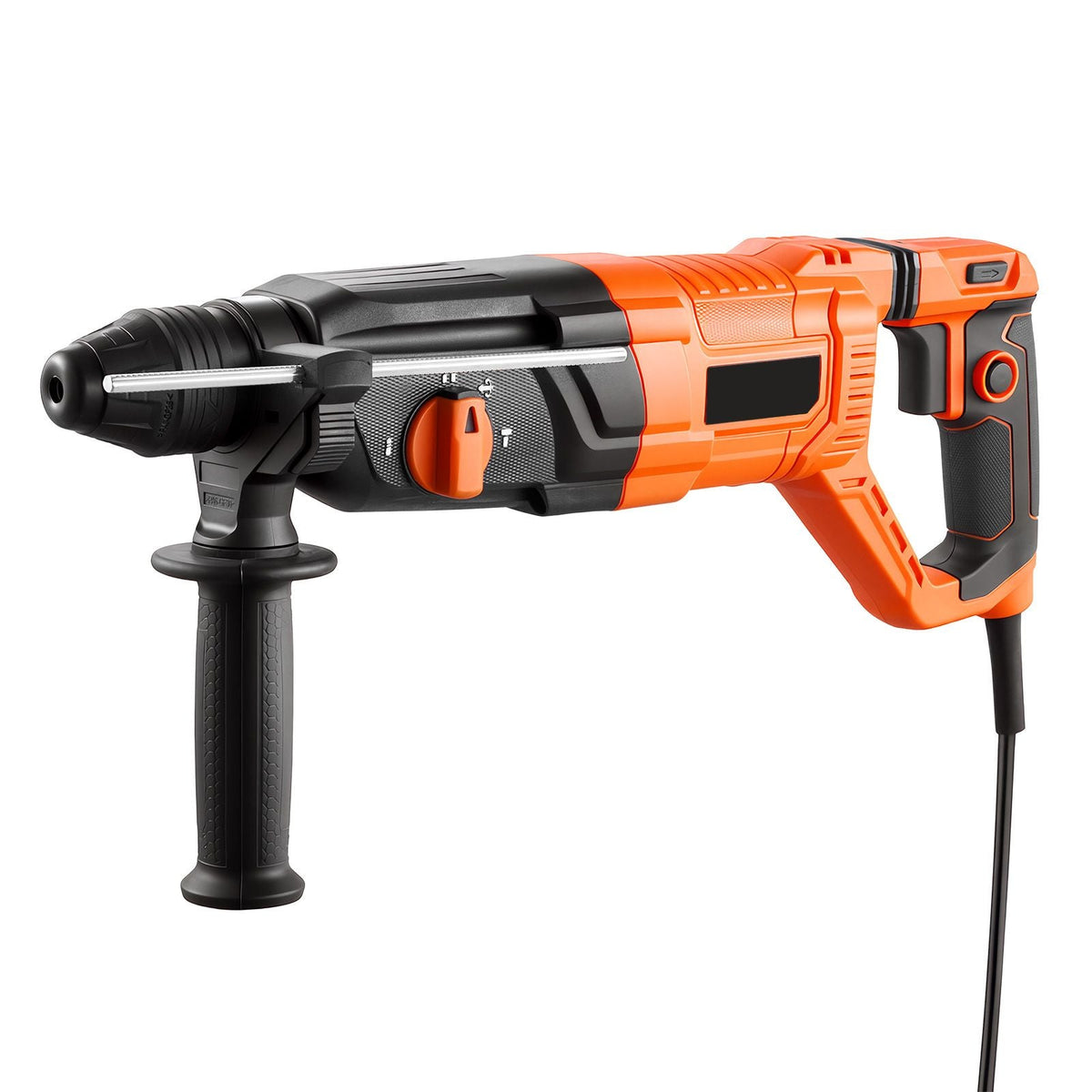 Rotary Hammer Drill, 1-1/8 in SDS-Plus Electric Corded Heavy Duty Rotary Hammer, 4 Functions, Including 3 Drill Bits, Flat Chisel, Pointed Chisel, and Carrying Case, for Concrete and Masonry